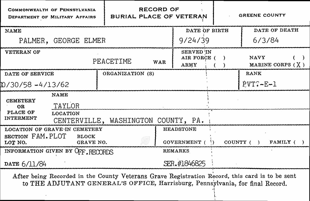 veteran burial